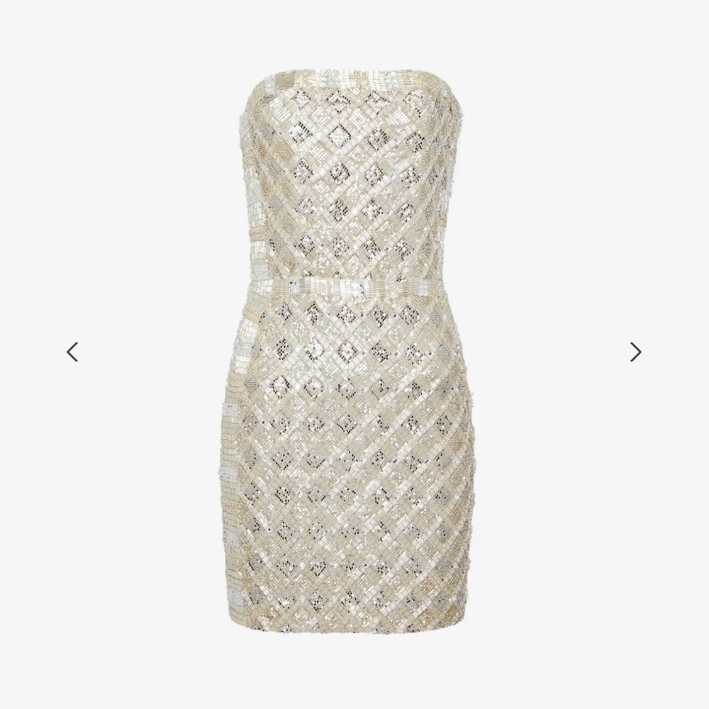 Retrofete Heather Silver Sequin Mini Dress - BNWT, never worn, perfect for NYE